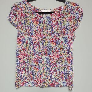 Love Notes Floral Tulip Sleeve Blouse